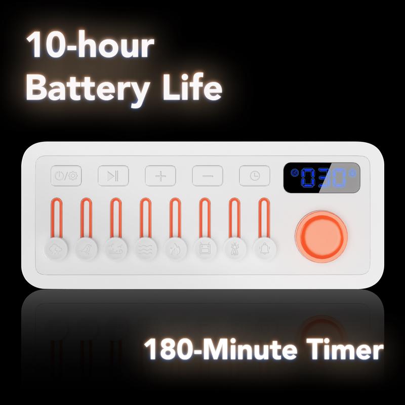 3-in-1 Sleep Machine with Night Light & Bluetooth Speaker